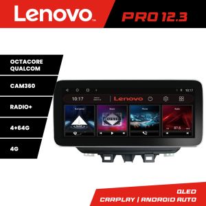 Navigáció Hyundai Tucson 2019 K-1135 Lenovo PRO 4+64 12,3 hüvelykes qled android 4G DSP gps internet