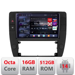 Navigatie Passat B5 1997-2004 Android radio gps internet 8 core QLED 2K 12+256GB 360 Edotec
