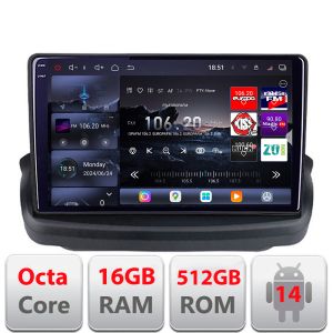 Navigáció Hyundai Genesis 2009-2012 8 magos QLED 2K 12+256GB 360 Android Waze USB Internet Navigáció Youtube Rádió Edotec