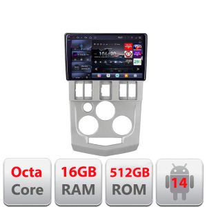 Navigáció Dacia Logan 1 2003-2010 Edotec Kit-logan 8 magos QLED 2K 12+256GB 360 Android Waze USB Internet Navigáció Youtube Rádió