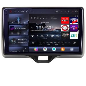 Navigatie Toyota Yaris 2020- Android radio gps internet 8 core QLED 2K 16+512 360 Edotec
