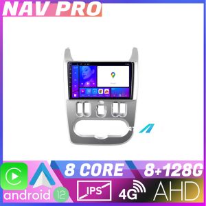 Navigáció Dacia Duster 2010 2012 KIT 099 EDOTEC-LITE Android képernyő 720P Octa Core 8 128 Carplay