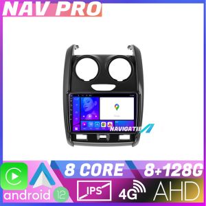 Navigáció Dacia Duster 2012 2019 KIT 157 EDOTEC-LITE Android képernyő 720P Octa Core 8 128 Carplay