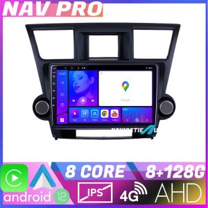 Navigáció Toyota Highlander 2007 2013 EDOTEC-LITE Android képernyő 720P Octa Core 8 128 Carplay