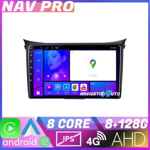 Navigáció Hyundai I30 2011 2016 EDOTEC-LITE Android képernyő 720P Octa Core 8 128 Carplay