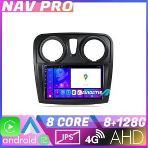 Navigáció Dacia Sandero Logan Lodgy 2012 2020 KIT sandero EDOTEC-LITE Android képernyő 720P Octa Core 8 128 Carplay