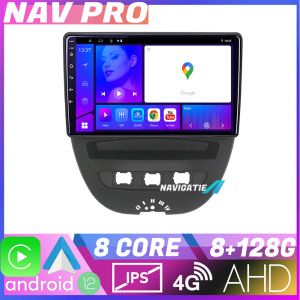 Navigatie Citroen C1 Peugeot 107 Toyota Aygo 2005 2014 EDOTEC-LITE Android Ecran 720P Octa Core 8 128 Carplay v2