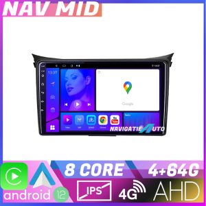 Navigáció Hyundai I30 2011 2016 EDOTEC-LITE Android képernyő 720P Octa Core 4 64 Carplay