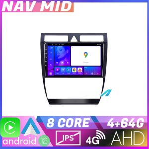 Audi A6 Octa Core navigáció KIT 102 EDOTEC-LITE Android képernyő 720P Octa Core 4 64 Carplay