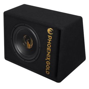 Subwoofer activ Phoenix Gold, difuzor 10", 200W RMS, 800W MAX, kit de cabluri incluse