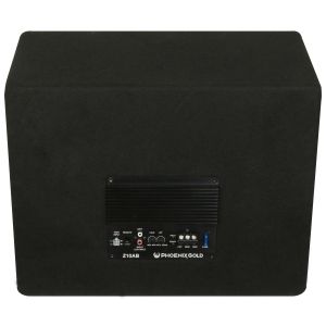 Subwoofer activ Phoenix Gold, difuzor 10", 200W RMS, 800W MAX, kit de cabluri incluse
