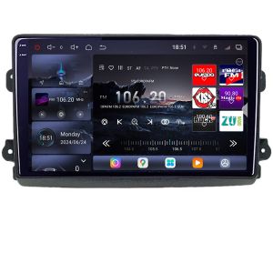 Navigatie Fiat Ducato 2021- Qled 2K Octa Core 16+512 LTE 4G DSP Wifi 5Ghz android auto carplay radio gps internet KIT-ducato2024+EDT-E809-2K