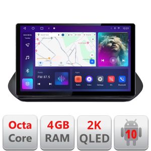 Navigatie Nissan X-trail 2021- Qled 2K Octa Core 4+32 LTE 4G DSP Wifi 5Ghz android auto carplay radio gps internet kit-x-trail-2021+EDT-E413-2K+kit-10-9