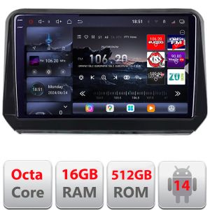Navigatie Mitsubishi Outlander 2021- Qled 2K Octa Core 12+256GB LTE 4G DSP Wifi 5Ghz android auto carplay radio gps internet kit-outlander2023+EDT-E810-2K