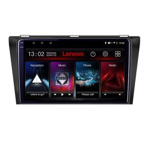 Navigáció Mazda 3 2004-2009 Lenovo Kit-161 8 magos QLED 2K 8+256 360 Android Waze USB internet navigáció Youtube rádió