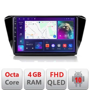 Navigáció Skoda Superb 3 2015-2017 B-932 Android QLED képernyő octa core 4+64 Carplay android auto KIT-932+EDT-E310V3