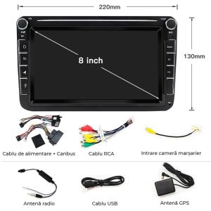 Navigație Volkswagen Jetta Golf Plus Passat CC, 8 inci 2003  - 2017