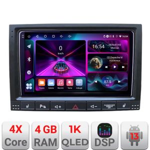 VW Touareg 2004-2010 navigációs készlet 4+64 InCell kijelzővel, 1K Android, Waze, USB, internet, navigáció, Youtube, rádió, 042-+EDT-E209-RK