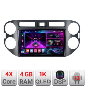 Navigáció VW Tiguan és Golf Plus 2012-2016 Android rádió gps internet 4+64 InCell kijelző 1K készlet-489+EDT-E209-RK_