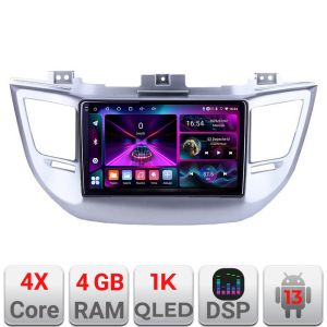 Navigáció Hyundai Tucson 2015-2019 A-546 4+64 InCell kijelző 1K Android Waze USB internet navigáció Youtube rádió