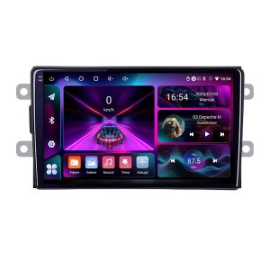 Dacia Navigáció 2012 után A-Dacia 4+64 InCell Kijelző 1K Android Waze USB Internet Navigáció Youtube Rádió