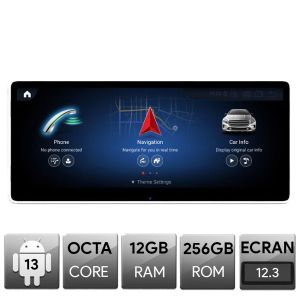 Navigáció Mercedes S osztály W222 NTG5 2014-2018, Android, Octa Core, 12+256, 12.3", QLED 2K 2400x900, Qualcomm 680