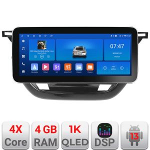 Navigáció Opel Corsa F 2019- Edotec 4+64 12.3 hüvelykes Incell 1K android Wifi 5Ghz gps internet KIT-corsa-f