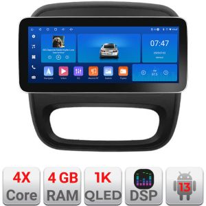 Navigáció Renault Trafic 2014-2017 K-rt09 Edotec 4+64 12.3 hüvelykes Incell 1K android Wifi 5Ghz gps internet Q v1