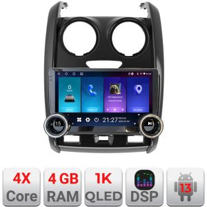 Navigáció Dacia Duster 2012-2019 Kit-157 Edotec 4+64 10.5 hüvelykes Incell 1K android Wifi 5Ghz gps internet