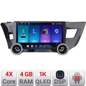 Navigáció Toyota Corolla 2013-2017 Kit-470 Edotec 4+64 10.5 hüvelykes Incell 1K android Wifi 5Ghz gps internet