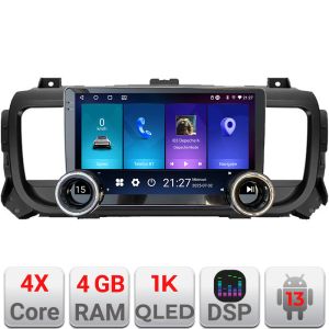 Navigáció Citroen Jumpy Toyota Ace Peugeot Traveler Kit-jumpy16 Edotec 4+64 10.5 hüvelykes Incell 1K android Wifi 5Ghz gps internet v2