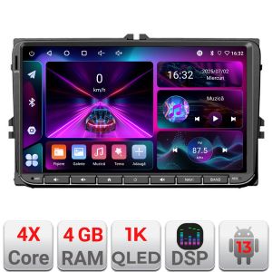 Navigatie VW Skoda Seat Edotec Incell 9 inch 1K  4+64 carplay android auto radio internet Wifi 5Ghz EDT-E205-RK