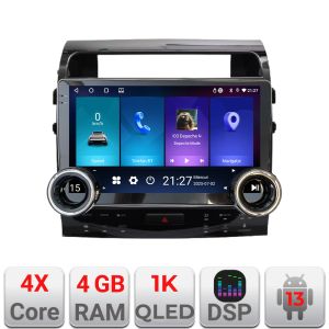 Navigáció Toyota Landcruiser L200 V8 2008-2020 Kit-381-type-a Edotec 4+64 10.5 hüvelykes Incell 1K android Wifi 5Ghz gps internet