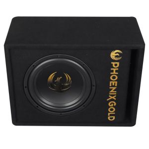 Subwoofer activ Phoenix Gold, difuzor 8", 125 W RMS, 500 W Max, kit de cabluri incluse
