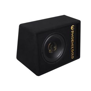 Subwoofer activ Phoenix Gold, difuzor 8", 125 W RMS, 500 W Max, kit de cabluri incluse
