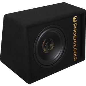 Subwoofer activ Phoenix Gold, difuzor 12", 250 W RMS, 1000 W MAX, kit de cabluri incluse