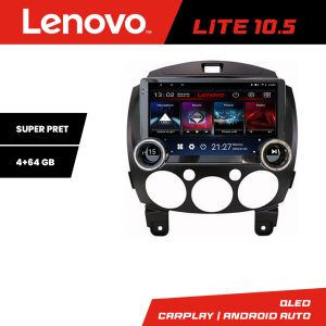 Navigáció Mazda 2 2007-2013 Lenovo 8 magos 4+64 10.5 hüvelykes Incell 1K android Wifi 5Ghz gps internet Készlet-mazda2