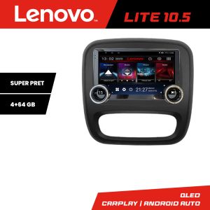 Navigatie Renault Trafic 2014-2017 Kit-rt09 Lenovo  8 core 4+64 10.5 inch Incell 1K android Wifi 5Ghz gps internet  Q