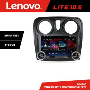 Navigáció Dacia Sandero Logan 2012-2020 Kit-sandero Lenovo 8 magos 4+64 10.5 hüvelykes Incell 1K android Wifi 5Ghz gps internet