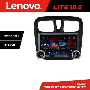 Navigáció Dacia Sandero 2012-2020 B var Lenovo 8 magos 4+64 10.5 hüvelykes Incell 1K android Wifi 5Ghz gps internet a