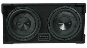 Subwoofer pasiv cu incinta, Phoenix Gold, 500 w rms, 1000 w max, difuzor 2x12", 2x2 ohm