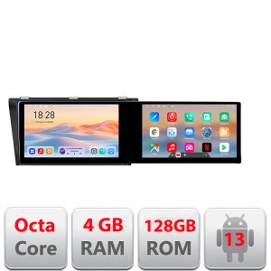 Navigáció Mazda 3 2004-2009 Kit-161 Edotec 2 képernyő 8 magos 4+128 21.6 hüvelykes Incell android Wifi 5Ghz gps internet