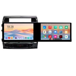 Navigáció Toyota Landcruiser L200 V8 2008-2020 Kit-381-type-a Edotec 2 képernyő 8 magos 4+128 21.6 hüvelykes Incell android Wifi 5Ghz gps internet