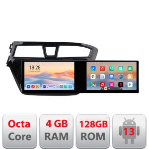 Navigáció Hyundai i20 2015-2018 Edotec 2 képernyő 8 magos 4+128 21.6 hüvelykes Incell android Wifi 5Ghz gps internet Kit-517