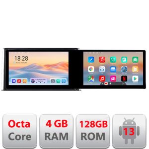 Toyota Auris navigáció 2017 után Kit-Auris Edotec 2 képernyő 8 magos 4+128 21,6 hüvelykes Incell android Wifi 5Ghz gps internet