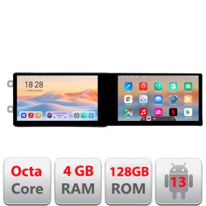 Dacia navigáció 2012 után Kit-Dacia Edotec 2 képernyő 8 magos 4+128 21,6 hüvelykes Incell android Wifi 5Ghz gps internet