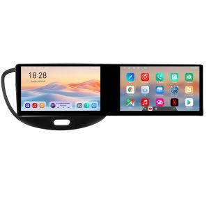 Navigáció Hyundai I10 2007-2013 Edotec 2 képernyő 8 magos 4+128 21.6 hüvelykes Incell android Wifi 5Ghz gps internet KIT-i10-2007