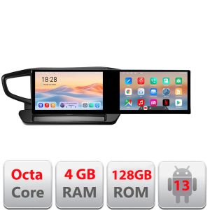 Navigáció Hyundai Ioniq 2016-2020 Edotec 2 képernyő 8 magos 4+128 21.6 hüvelykes Incell android Wifi 5Ghz gps internet KIT-ioniq