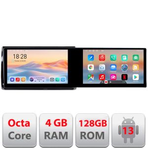 Navigáció Skoda Kodiaq Kit-kodiaq Edotec 2 képernyő 8 magos 4+128 21.6 hüvelykes Incell android Wifi 5Ghz gps internet