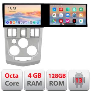 Navigáció Dacia Logan 1 2003-2010 Kit-logan Edotec 2 képernyő 8 magos 4+128 21.6 hüvelykes Incell android Wifi 5Ghz gps internet Q